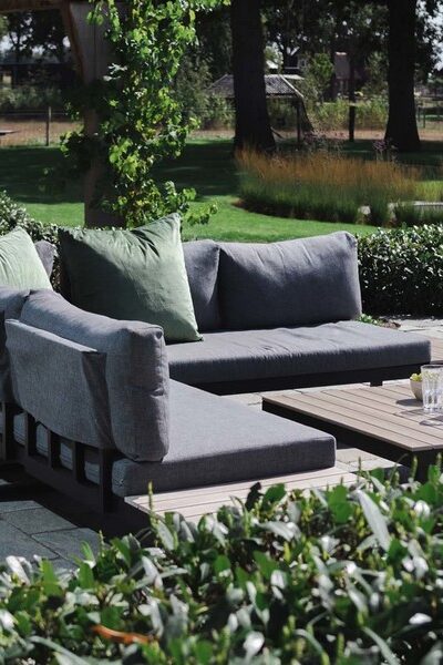 polywood loungeset van gerecycled kunststof met de look van echt hout